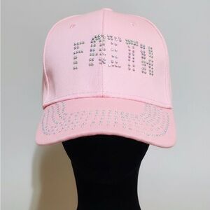 Elegant Pink Rhinestone Cap